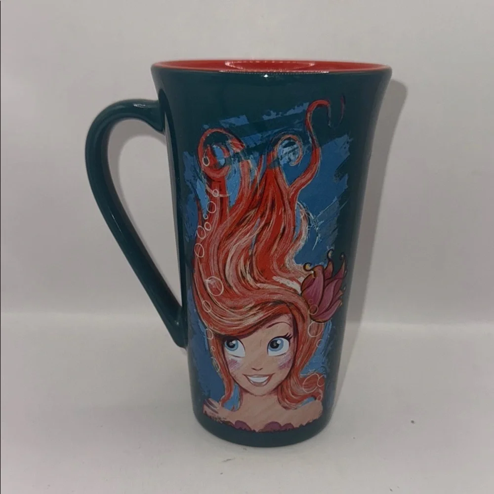 Disney Ariel art or Ariel  Mug with Red and Blue Design